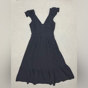 Universal Thread Grey Sleeveless Tiered Gauze Midi Dress - Size XS (Smocked Back